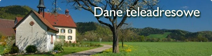 Dane teleadresowe